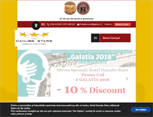 Tablet Screenshot of hoteldanubestars.ro